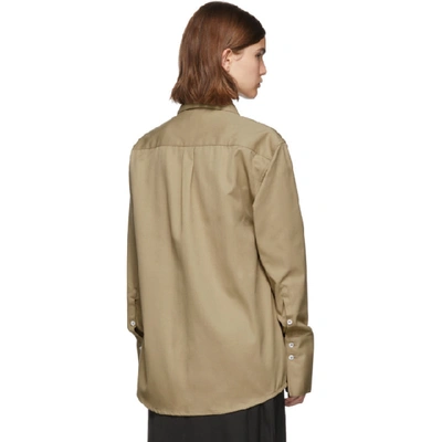 Shop Gauge81 Tan Cape Town Long Sleeve Shirt In Camel