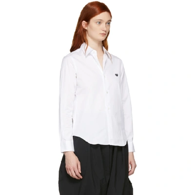 Shop Comme Des Garçons Play White Small Heart Shirt In 2 White