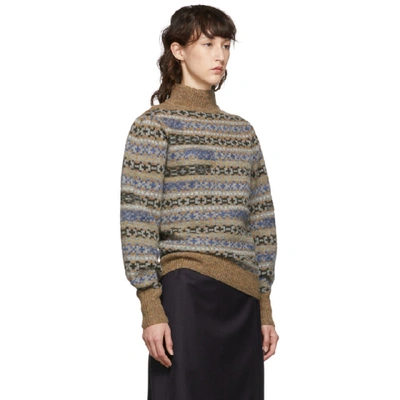 Shop Isabel Marant Étoile Isabel Marant Etoile Multicolor Knit Ned Fair-isle Sweater In 02gb Greyis