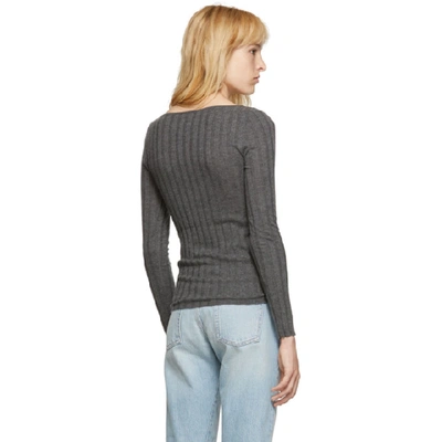 Shop Totême Toteme Grey Toury Sweater In 350 Grey Me