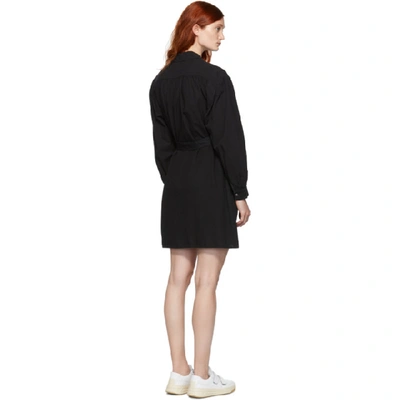 Shop Apc A.p.c. Black Maria Dress In Lzz Noir