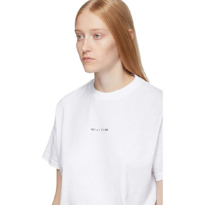 Shop Alyx 1017  9sm White Logo Visual T-shirt In 001 White