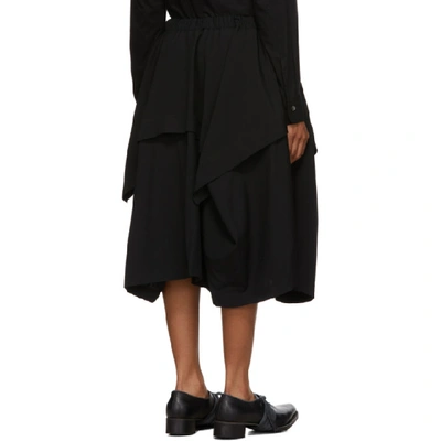 Shop Comme Des Garçons Comme Des Garçons Comme Des Garcons Comme Des Garcons Black Middle Seam Detail Skirt In 1 Black