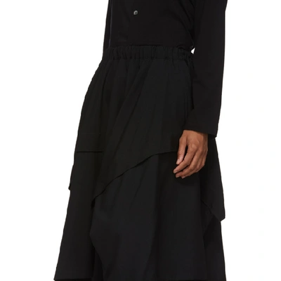 Shop Comme Des Garçons Comme Des Garçons Comme Des Garcons Comme Des Garcons Black Middle Seam Detail Skirt In 1 Black