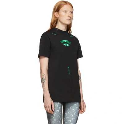 Shop Marine Serre Black Radiation T-shirt