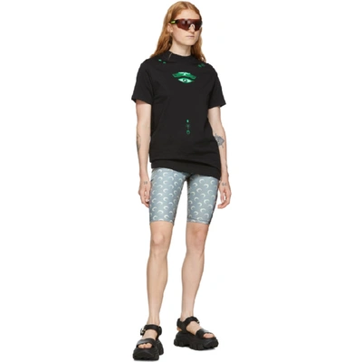 Shop Marine Serre Black Radiation T-shirt