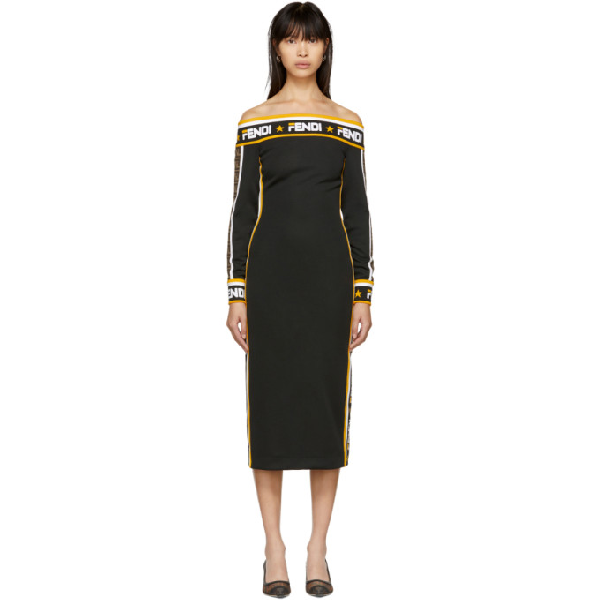 fendi off shoulder dress