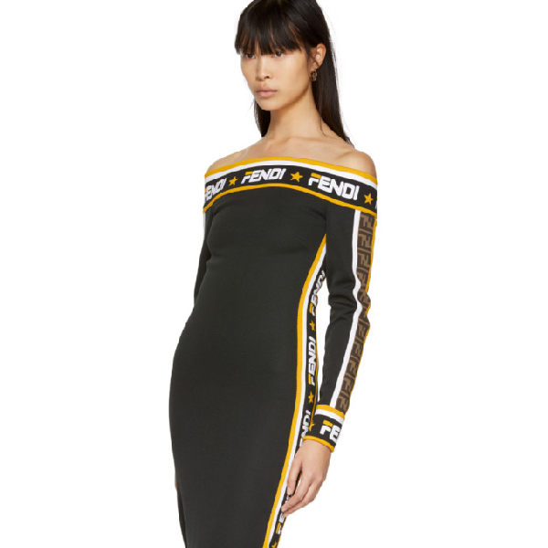 fendi off shoulder dress