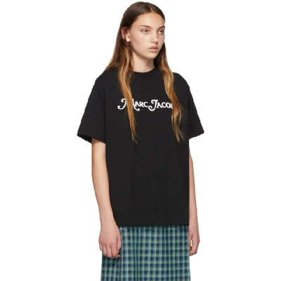 Shop Marc Jacobs Black New York Magazine Edition The Logo T-shirt In 001 Black