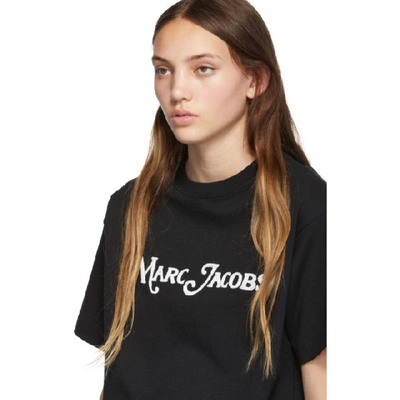 Shop Marc Jacobs Black New York Magazine Edition The Logo T-shirt In 001 Black