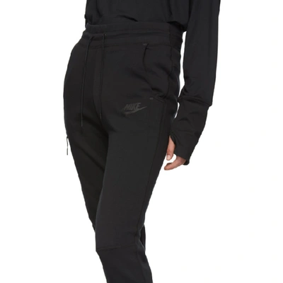 Shop Nike Black Tech Fleece Lounge Pants In 010 Black