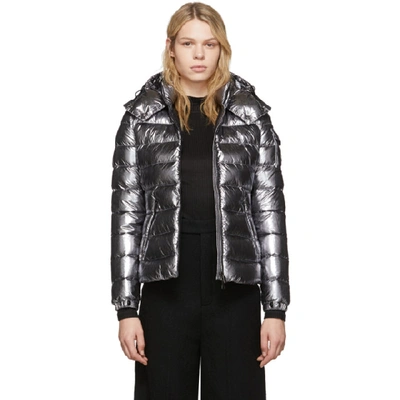 Shop Moncler Silver Down Bady Jacket In 910 Silver