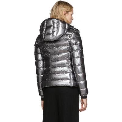 Shop Moncler Silver Down Bady Jacket In 910 Silver