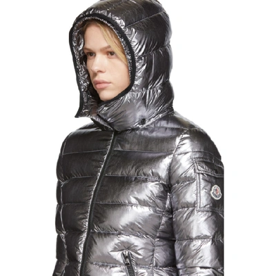 Shop Moncler Silver Down Bady Jacket In 910 Silver