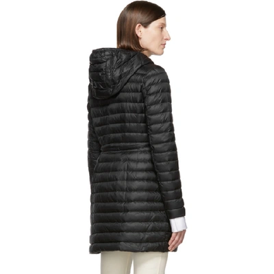 Shop Moncler Black Down Barbel Jacket