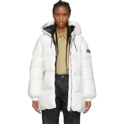 Shop Mackage Off-white Down Emerie Jacket