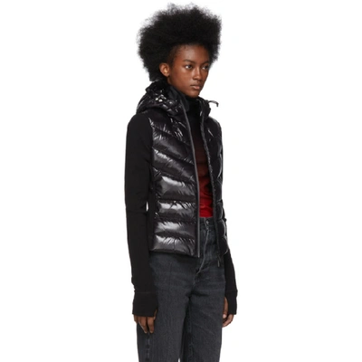 Shop Moncler Grenoble Black Down Panelled Jacket In 999 Black