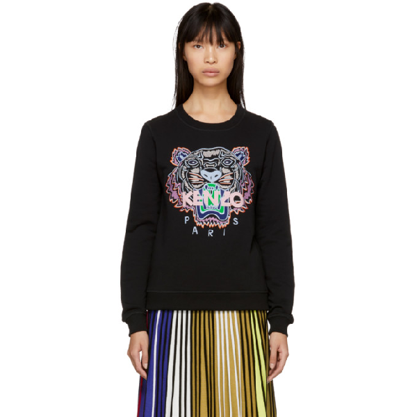kenzo tiger classic sweatshirt black