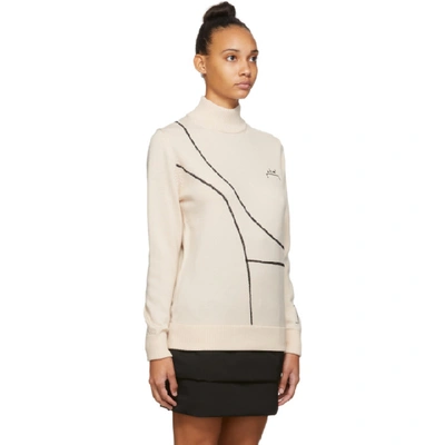 Shop A-cold-wall* Beige Merino 3d Sweater In Bone