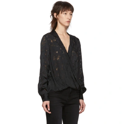 Shop Rag & Bone Rag And Bone Black Floral Dean Shirt In 1 Black