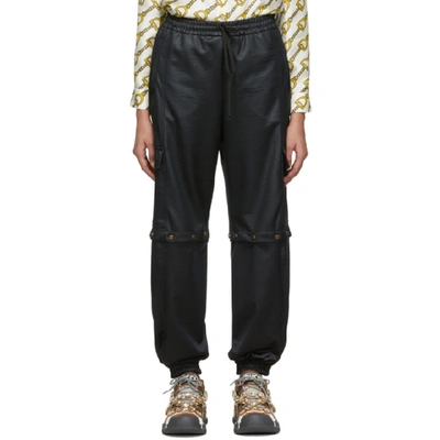 Shop Gucci Black Convertible Cargo Lounge Pants In 1000 Black