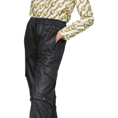 Shop Gucci Black Convertible Cargo Lounge Pants In 1000 Black
