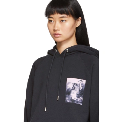 Shop Heron Preston Black Heron Birds Patch Hoodie In Offblack