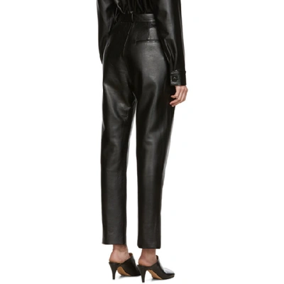 Shop Matériel Tbilisi Ssense Exclusive Black Vegan Leather Trousers