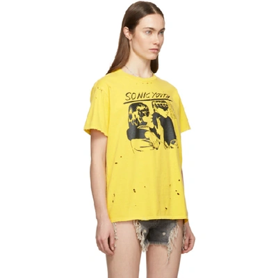 Shop R13 Yellow Sonic Youth Boy T-shirt