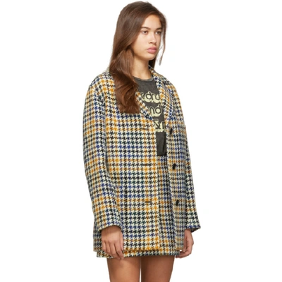 Shop Mcq By Alexander Mcqueen Mcq Alexander Mcqueen Multicolor Check Pocket Coat In 1982 Check