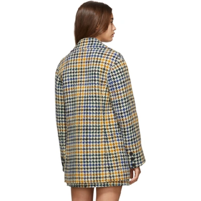 Shop Mcq By Alexander Mcqueen Mcq Alexander Mcqueen Multicolor Check Pocket Coat In 1982 Check