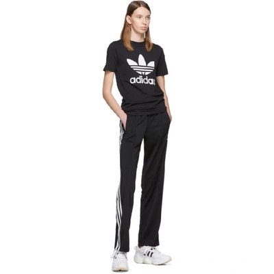 Shop Adidas Originals Black Trefoil Logo T-shirt