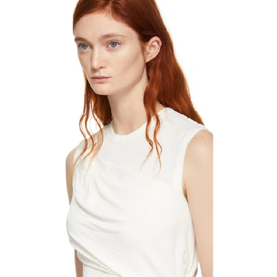 Shop Alexander Wang T Alexanderwang.t Off-white Twisted Top In 104 Cream