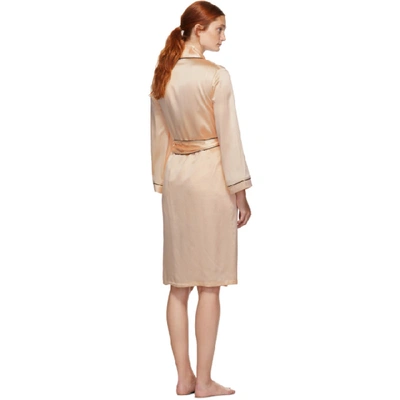 Shop Agent Provocateur Pink Silk Classic Short Robe