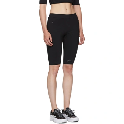 Shop A-cold-wall* Black Legging Shorts In Blak