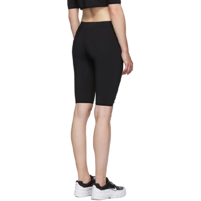 Shop A-cold-wall* Black Legging Shorts In Blak