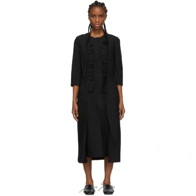 Shop Comme Des Garçons Comme Des Garçons Comme Des Garcons Comme Des Garcons Black Ruffle Detail Dress In 1 Black