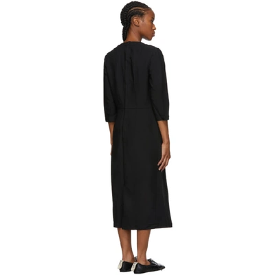 Shop Comme Des Garçons Comme Des Garçons Comme Des Garcons Comme Des Garcons Black Ruffle Detail Dress In 1 Black