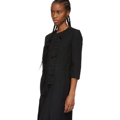 Shop Comme Des Garçons Comme Des Garçons Comme Des Garcons Comme Des Garcons Black Ruffle Detail Dress In 1 Black