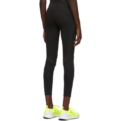 Shop Adidas By Stella Mccartney Black Performance Essentials Tights