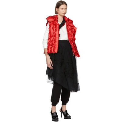 Shop Moncler Genius 4 Moncler Simone Rocha Red Down Marianne Vest In 45i Red