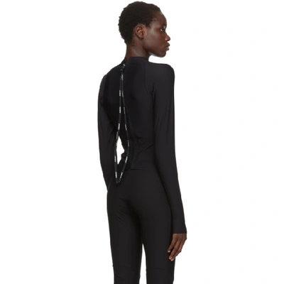 Shop Ambush Black Mini Logo Scuba Turtleneck