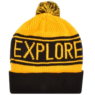 Shop The North Face Retro Pom Beanie Hat Yellow