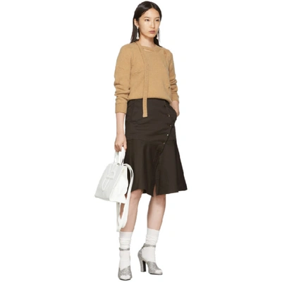 Shop Marc Jacobs Beige The Worn And Torn Crewneck Sweater In 260 Beige