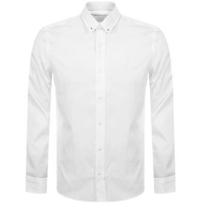 Shop Hugo Emero Long Sleeve Shirt White