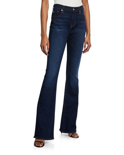 Shop 7 For All Mankind Ali High-rise Dark-wash Jeans In Tried And True