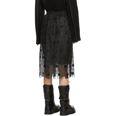 Shop Moncler Genius 4 Moncler Simone Rocha Black Lace Skirt In 999 Black