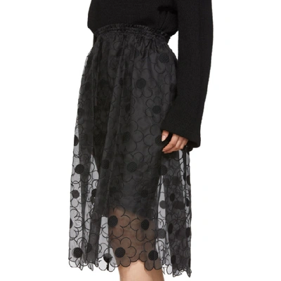 Shop Moncler Genius 4 Moncler Simone Rocha Black Lace Skirt In 999 Black