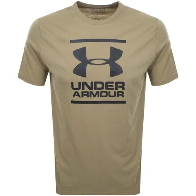 Shop Under Armour Foundation Logo T Shirt Khaki