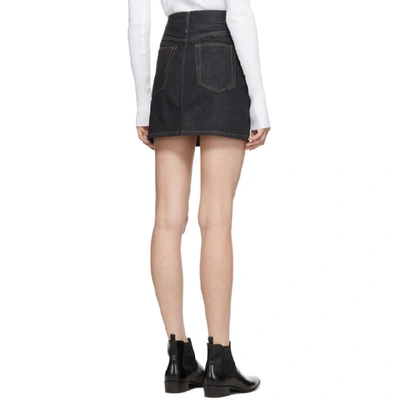 Shop Helmut Lang Indigo Femme Hi Miniskirt